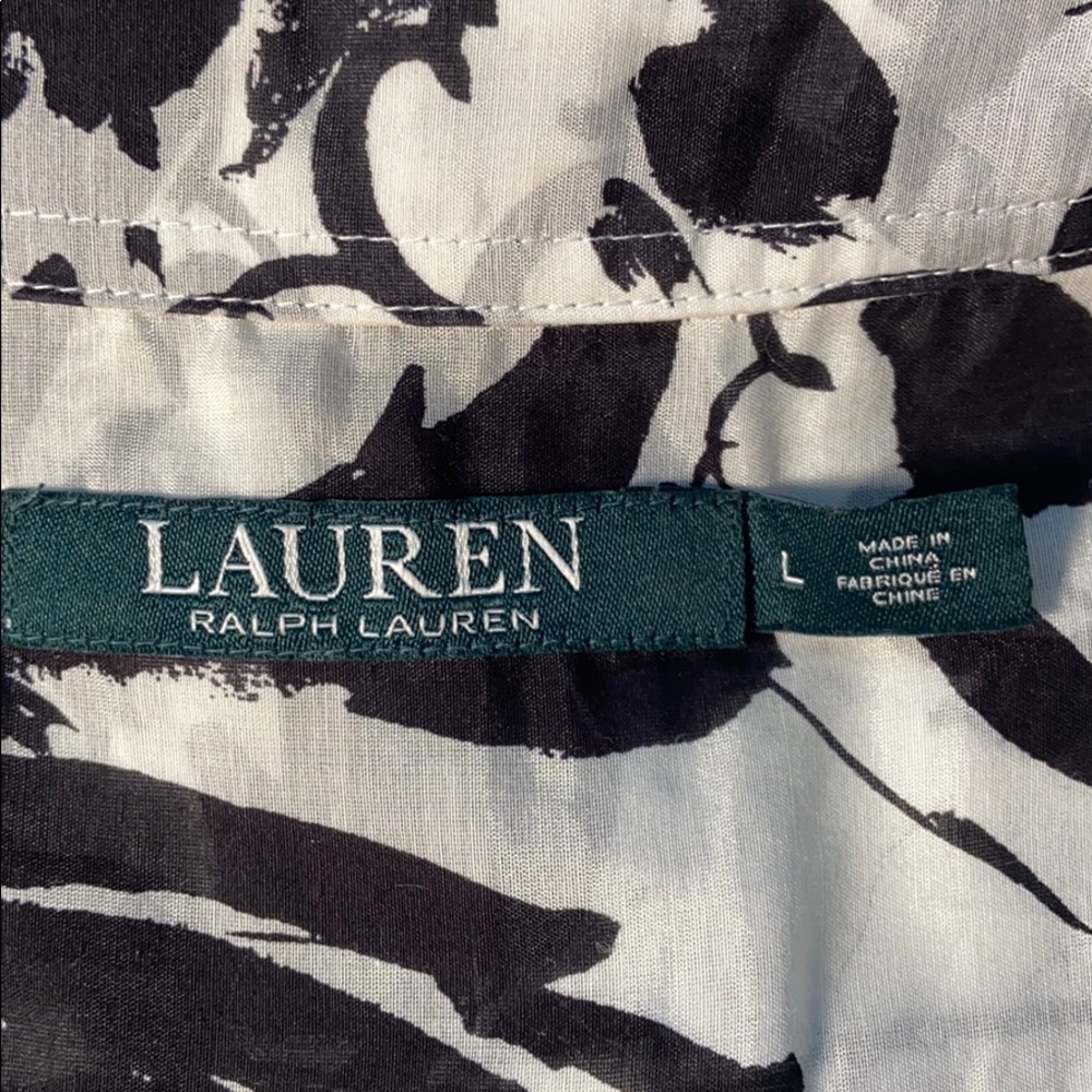 Lauren Ralph Lauren Long Sleeve Blouse Large - Picture 6 of 8